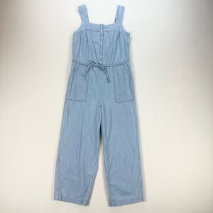 Old Navy Button Front Chambray Jumpsuit
